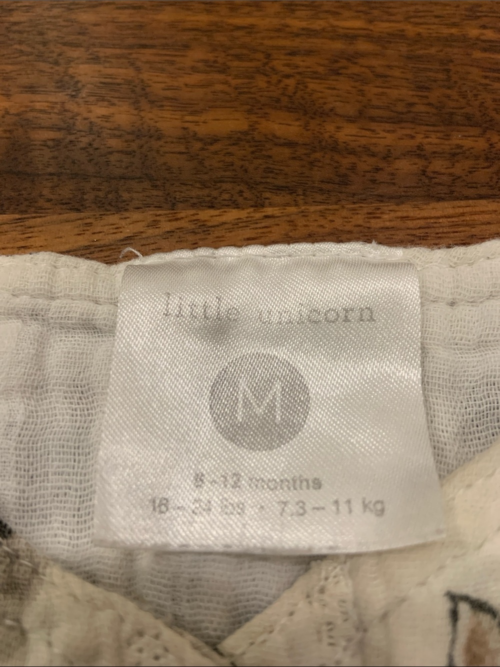 Little Unicorn Boutique Brand “Woof" Cotton Muslin Sleep Sack Size 6-12 months - Picture 2 of 4